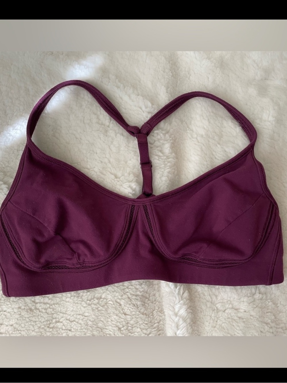 lululemon athletica Wireless Racerback Bra in Plum sz. 10